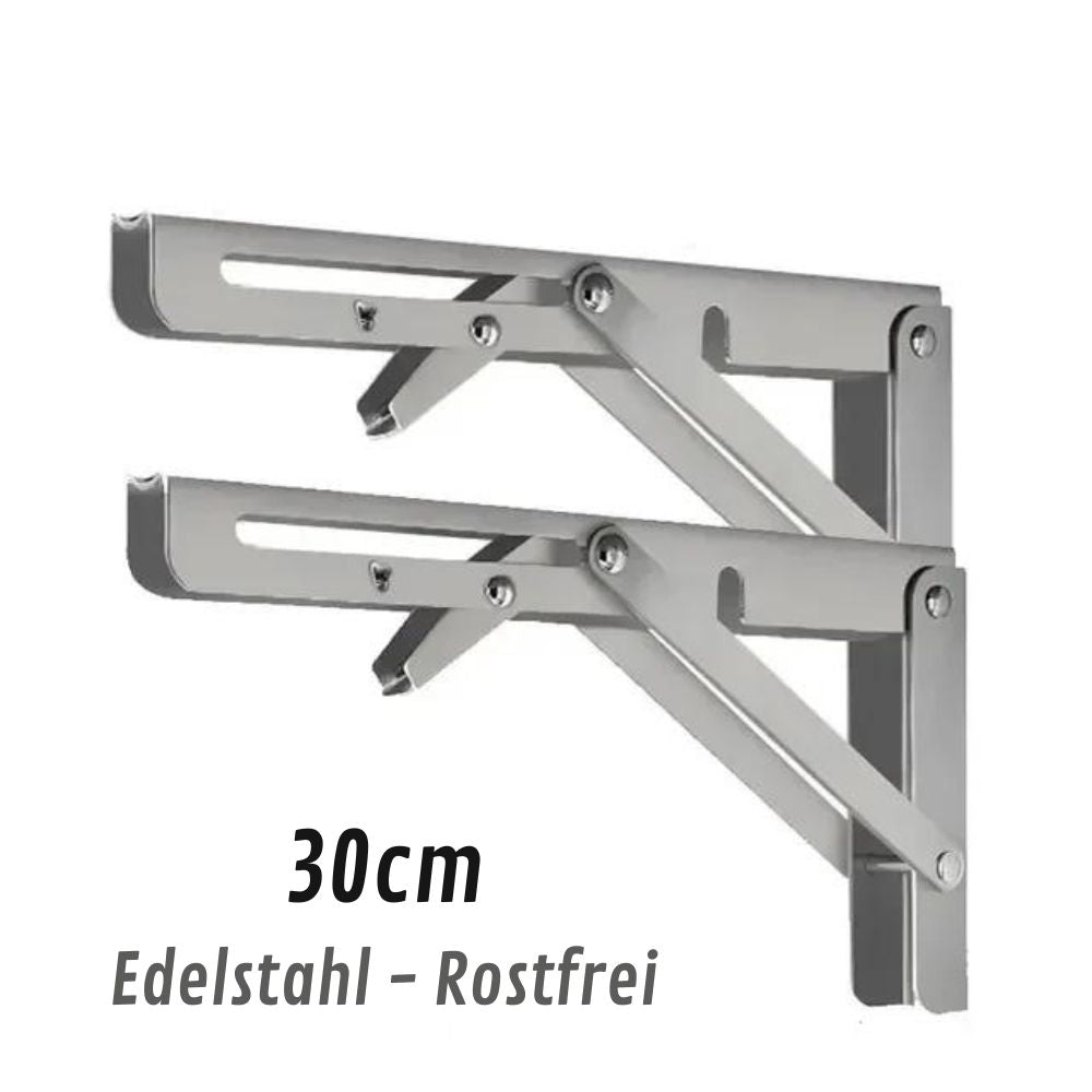Lot de 2 supports pliants robustes pour étagères | supports muraux pliables