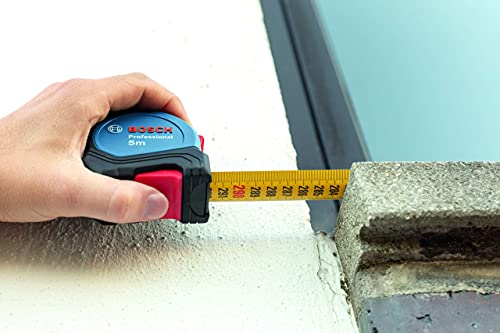 Bosch Professional Tape Measure (5m) | Aluminum housing, magnetic hook, one-hand operation