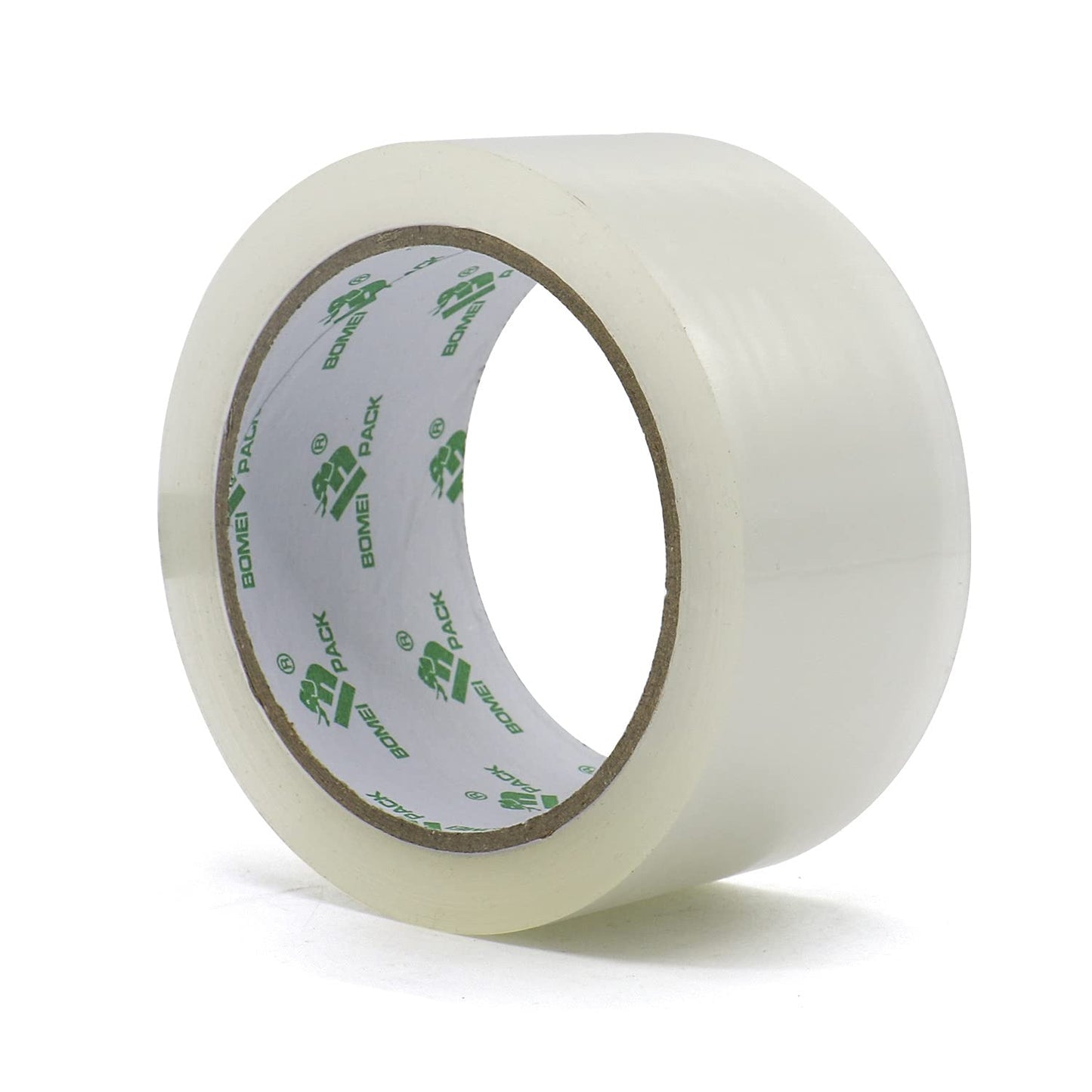 BOMEI PACK Parcel Tape Set | 6 rolls of clear 66m each + dispenser, versatile & easy to unwind