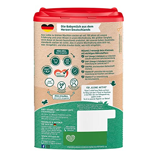 Milupa Milumil 2 Follow-on Milk (1x 800g) | Baby milk powder after 6 months