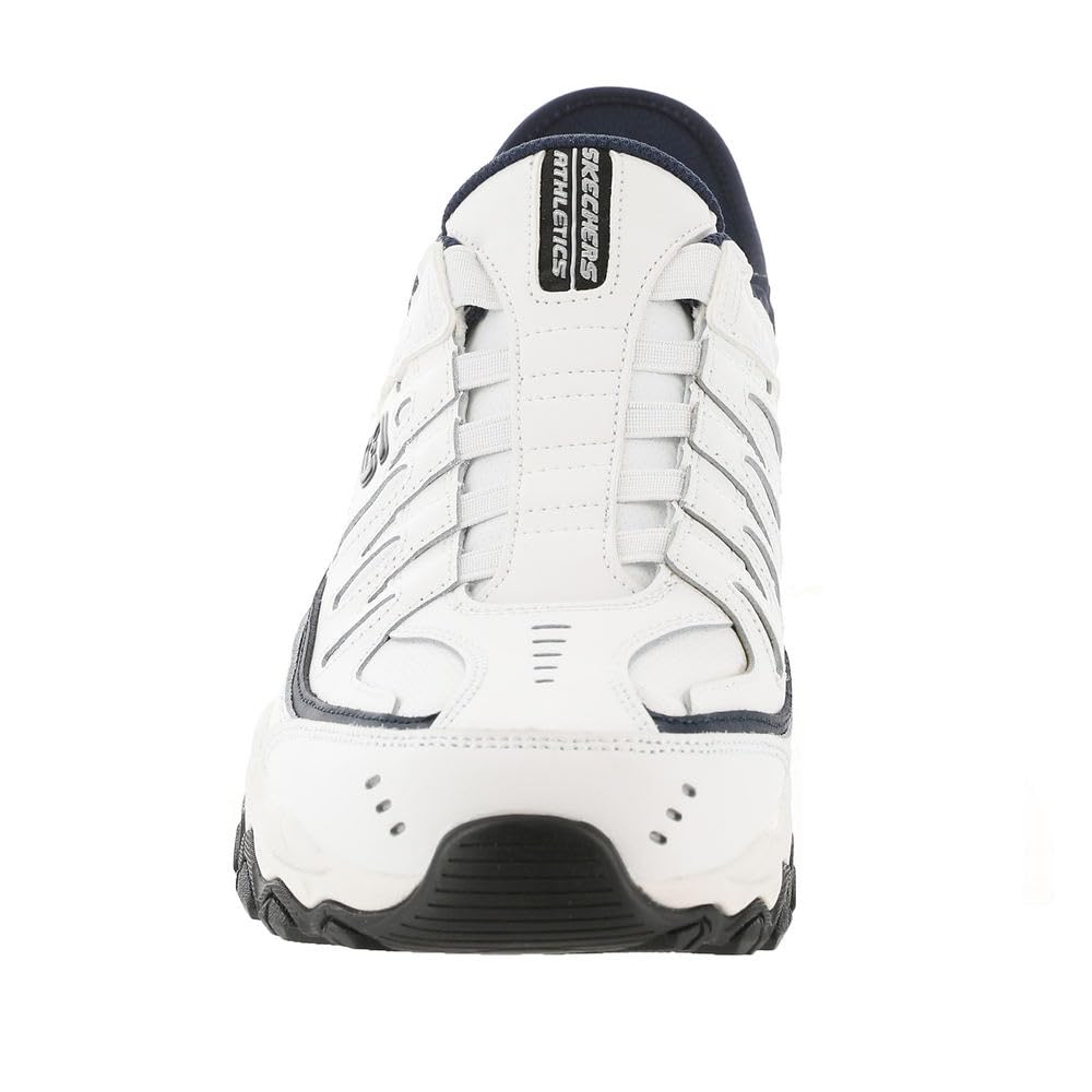 Skechers 'Afterburn M. Fit Grill Captain' Men's Slip-In Shoes (White-Navy)