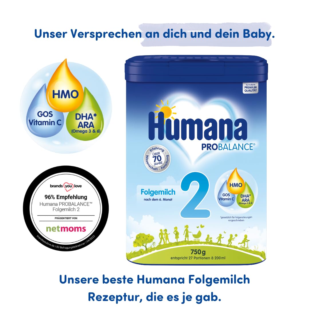 Humana PROBALANCE Folgemilch 2 nach dem 6. Monat (750g)