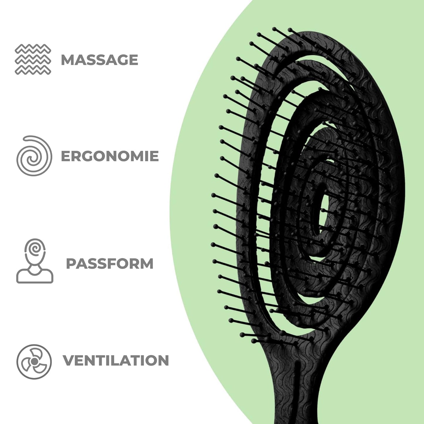 Ninabella Detangling Brush - For all hair types & sustainable care