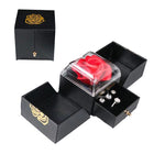 Coffret cadeau élégant de bijoux roses | Surprise d'amour parfaite