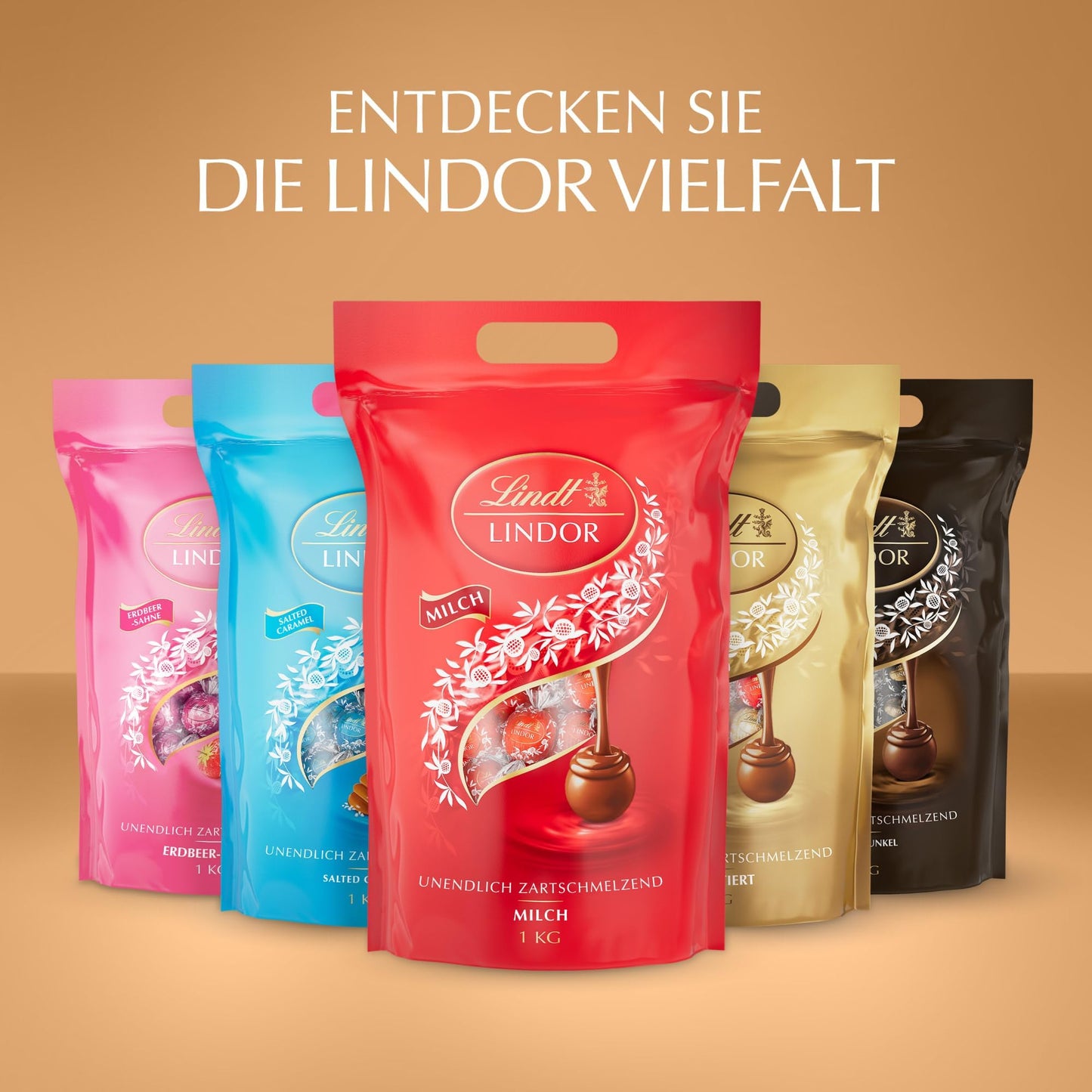 Lindt LINDOR Chocolate Balls (approx. 80 chocolate balls): Large pack (1 kg)