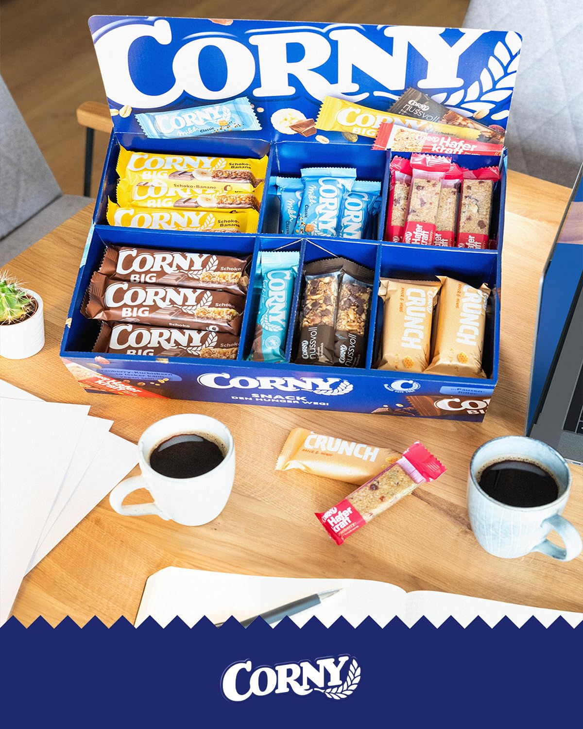 Corny Mix Box | Muesli, Oat, and Nut Bars Large Pack (75 Bars)