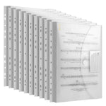 Document folders DINA4 (20-pack) with binder holes/velcro fastener and label pocket