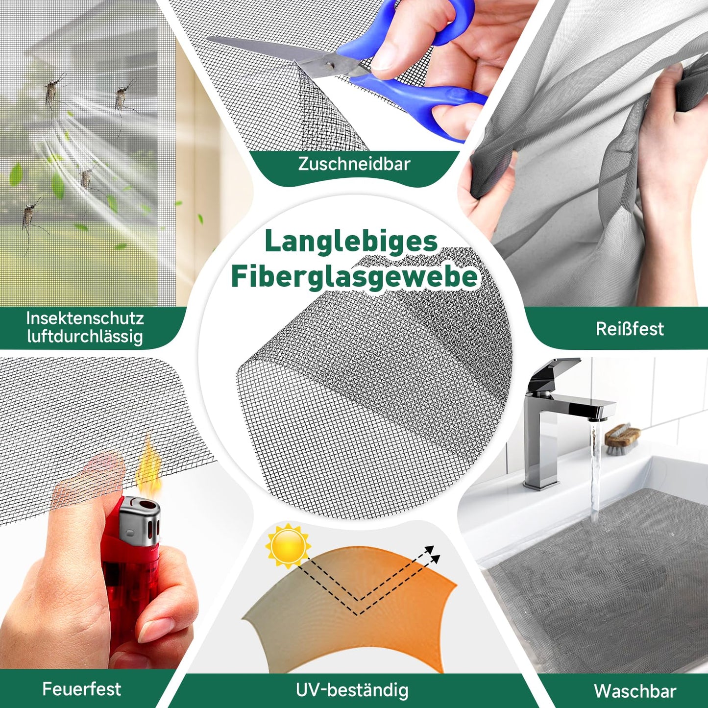 MLEJU Fly Screen Window Magnet | Effective insect protection with a simple magnetic frame