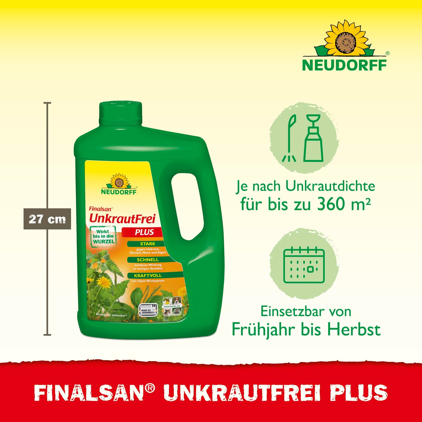 Neudorff Finalsan UnkrautFrei Plus Konzentrat (2L) der bis in die Wurzel wirkt