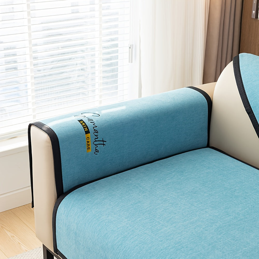Schonbezug aus Chenille | Rutschfester Sofaüberwurf7