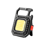 Porte-clés COB LED | 3 modes d'éclairage, pliable, rechargeable