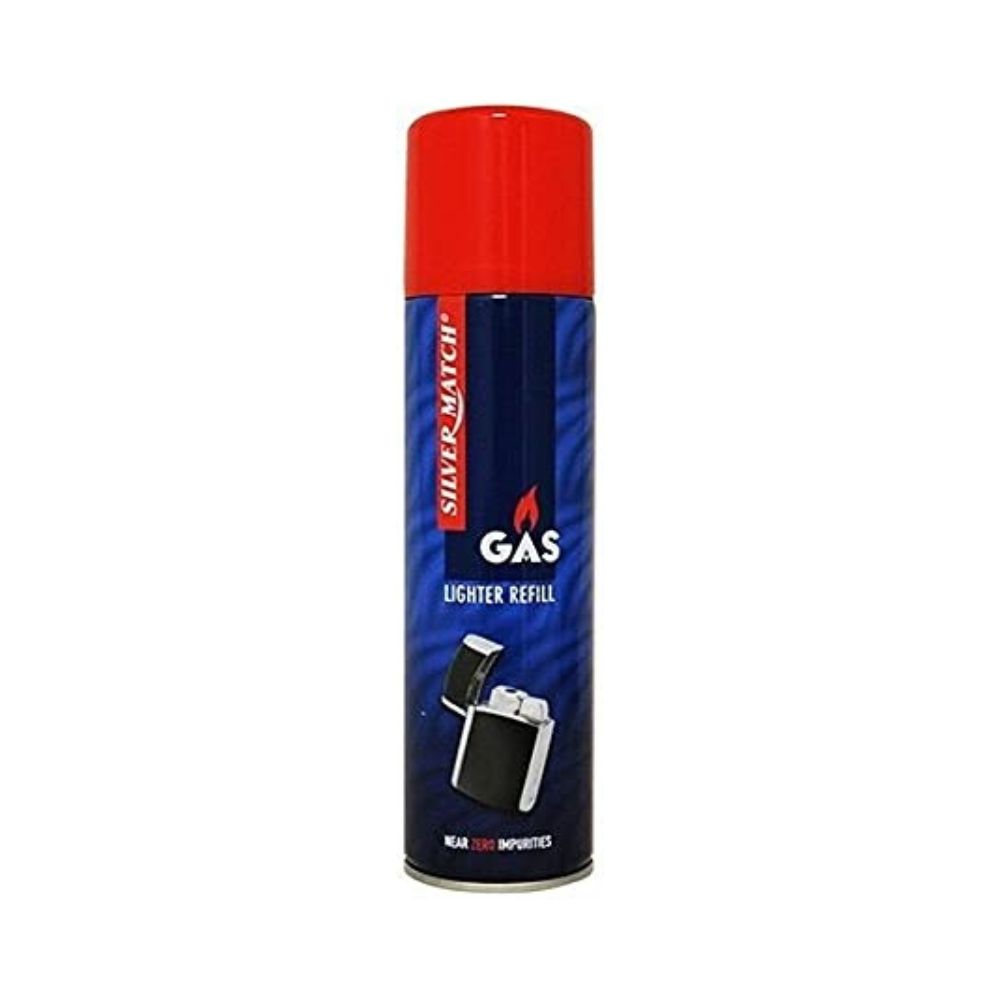 SILVER MATCH Feuerzeuggas für Feuerzeuge und Flambierbrenner (2x300ml)