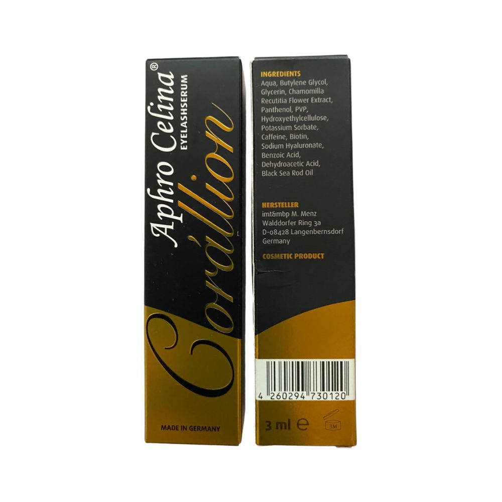Aphro Celina 'Corállion' Wimpernserum (3ml) mit Black Sea Rod Oil