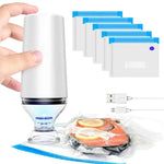 Vacuum Zip Bag Set incl. Electric Pump | USB Rechargeable, BPA-Free for Freshness