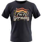 T-shirt ALLEMAGNE des années 70 pour hommes | T-shirt à manches courtes imprimé Allemagne pour l'été