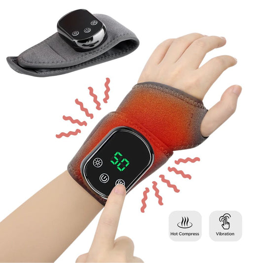 Elektrischer Handgelenk-Massager | 5 Heizstufen, 3 Vibrationsmodi, Linderung bei Karpaltunnel