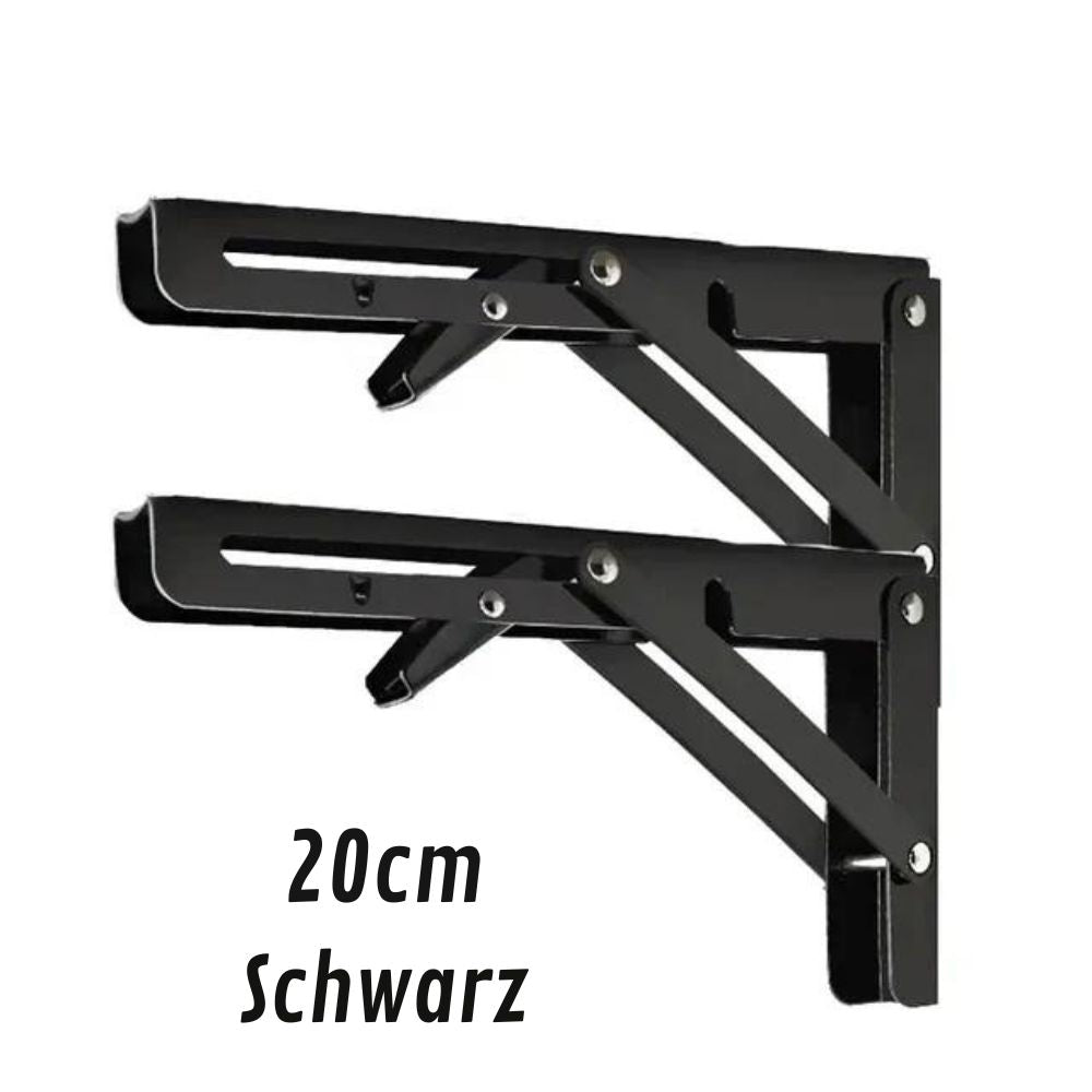 Lot de 2 supports pliants robustes pour étagères | supports muraux pliables
