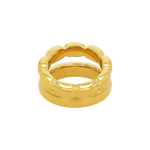 JOOP! Edelstahl Damenringe aus Edelstahl in Farbe: Gold inkl. Geschenk Box