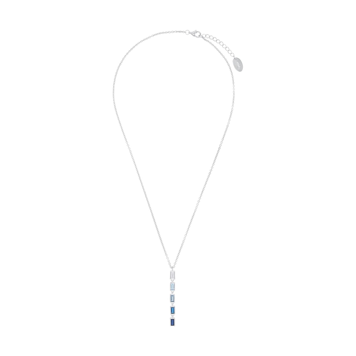 s.Oliver Y-Collier 925 Sterling Silber Damen Halskette mit Zirkonia inkl. Geschenk Box