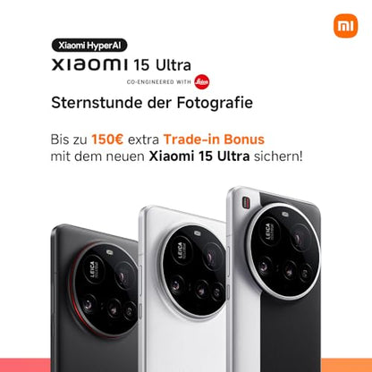 Xiaomi 15 Ultra Smartphone (16GB RAM + 512GB Speicher): 200MP Leica Kamera, Snapdragon 8 Elite, 5410mAh