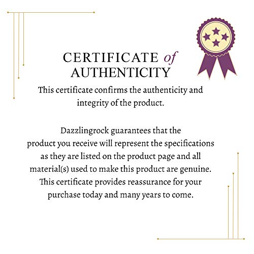 DazzlingRock Collection (KS715-12) 10K White Gold, Round Black Diamond