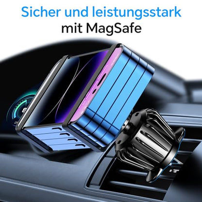 Magsafe Smartphone Autohalterung (20 Starke Magnet, 360° Drehbar)
