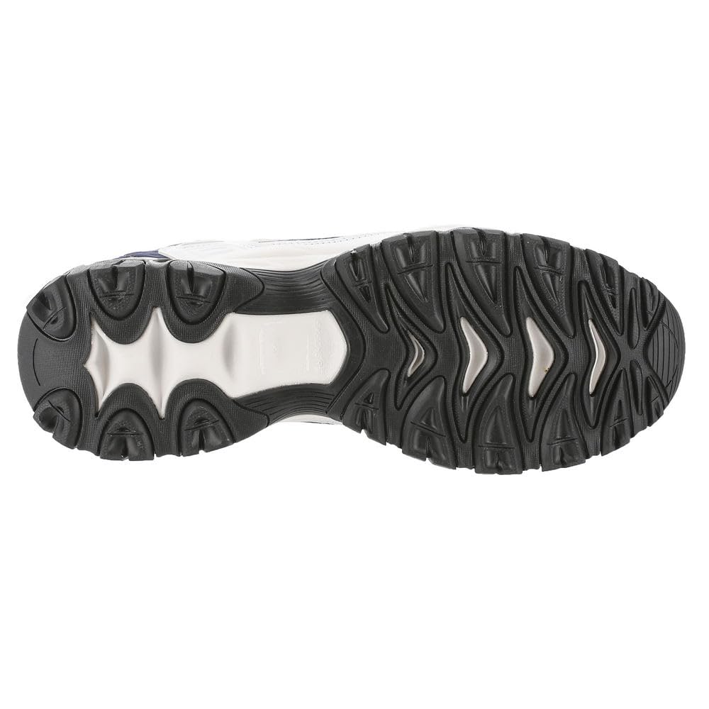 Skechers 'Afterburn M. Fit Grill Captain' Men's Slip-In Shoes (White-Navy)