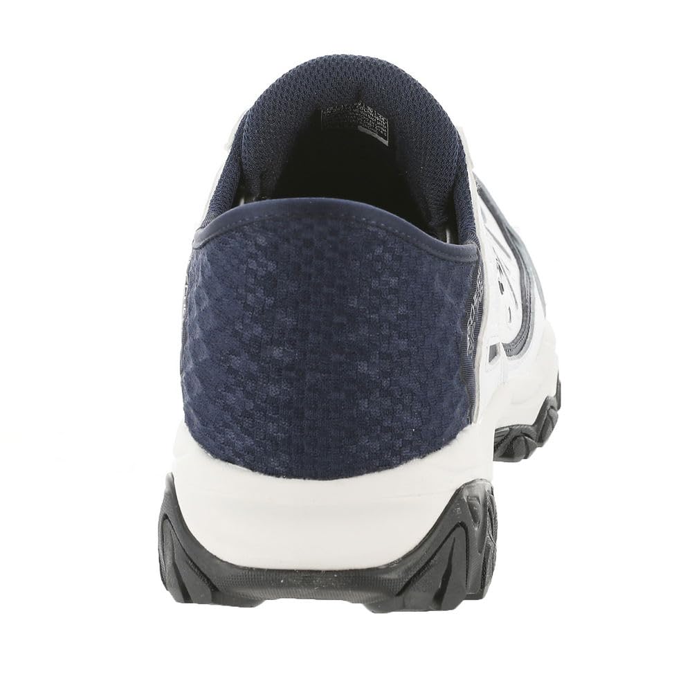 Skechers 'Afterburn M. Fit Grill Captain' Men's Slip-In Shoes (White-Navy)