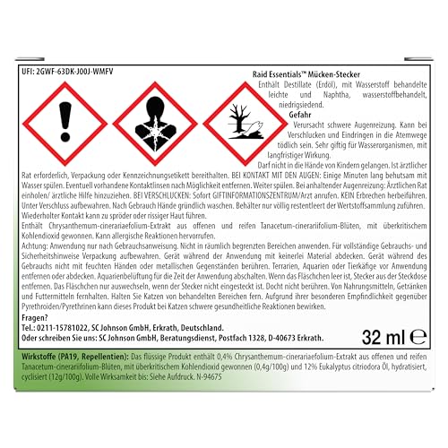Raid Essentials Mosquito Plug: 45 nights of reliable protection | Instant effect