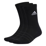 adidas Unisex 3-Pack Sports Socks (Model EBB96): Black and White