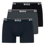 BOSS men's boxer shorts (pack of 3): cotton stretch, logo waistband