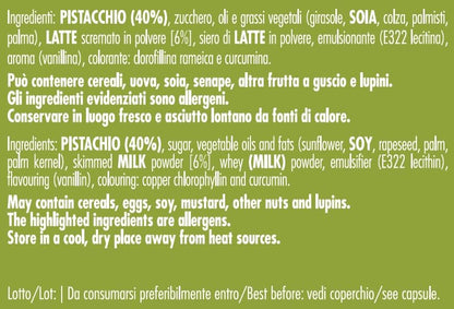 Brontedolci sweet pistachio cream with 40% pistachios from Sicily-Etna (2x 190g)