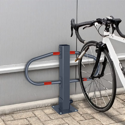 FIVMEN Galvanized Parking Barrier | Foldable with Keys and Reflective Stickers