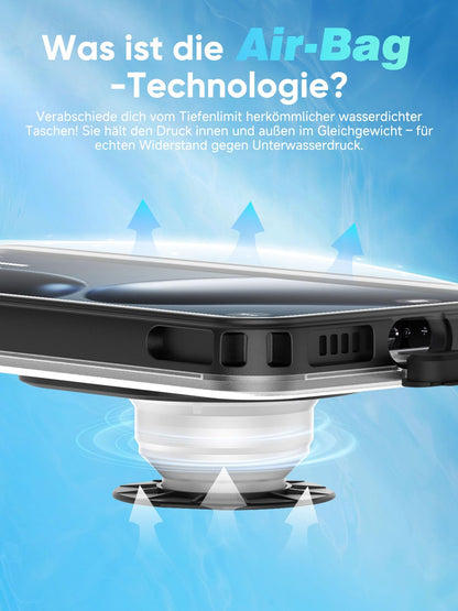 Universal Waterproof Underwater Smartphone Case 'Upgraded' IPX8 up to 6.9 inches