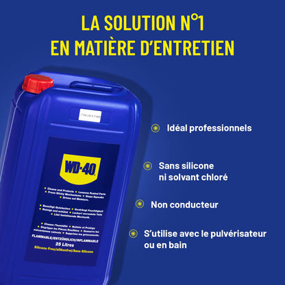 WD-40 multi-purpose oil (25 liter canister) for workshops, businesses and agriculture