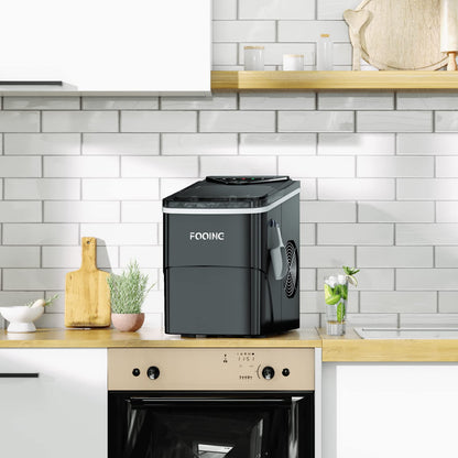 Ice cube machine - Ice Maker in ONLY 6 minutes with self-cleaning function (15kg): Quiet