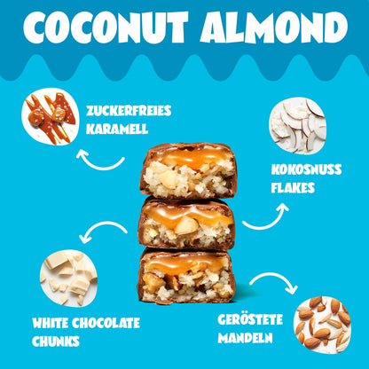AHEAD Keto Bars: Coconut Almond (18x 35g) | Low-carb bars with no added sugar