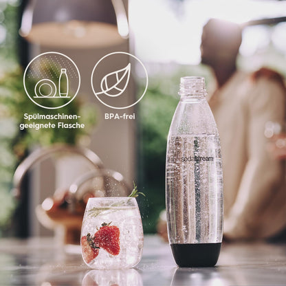 SodaStream 1L FUSE Bottles (Set of 2) | Dishwasher safe: BPA-free