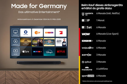 Samsung OLED 4K Neural Quantum TV with AI Gen2 Processor: 65" 