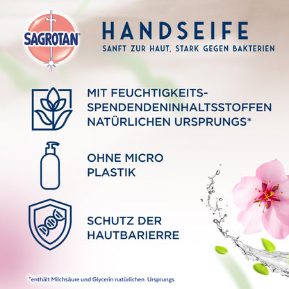 SAGROTAN Hygiene Soap Invigorating and Floral (5x300ml) Hand Soap