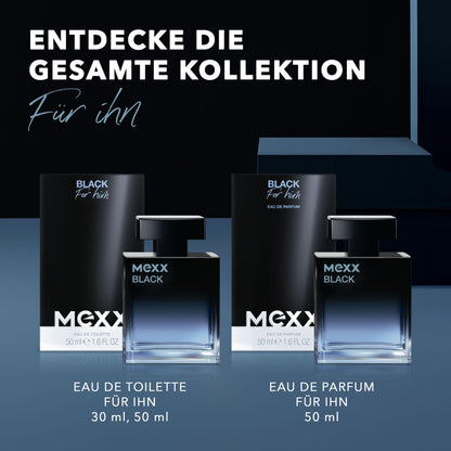 MEXX BLACK Man Eau de Parfume (50ml) with aquatic-woody notes