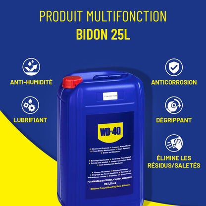WD-40 multi-purpose oil (25 liter canister) for workshops, businesses and agriculture