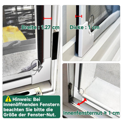 MLEJU Fly Screen Window Magnet | Effective insect protection with a simple magnetic frame