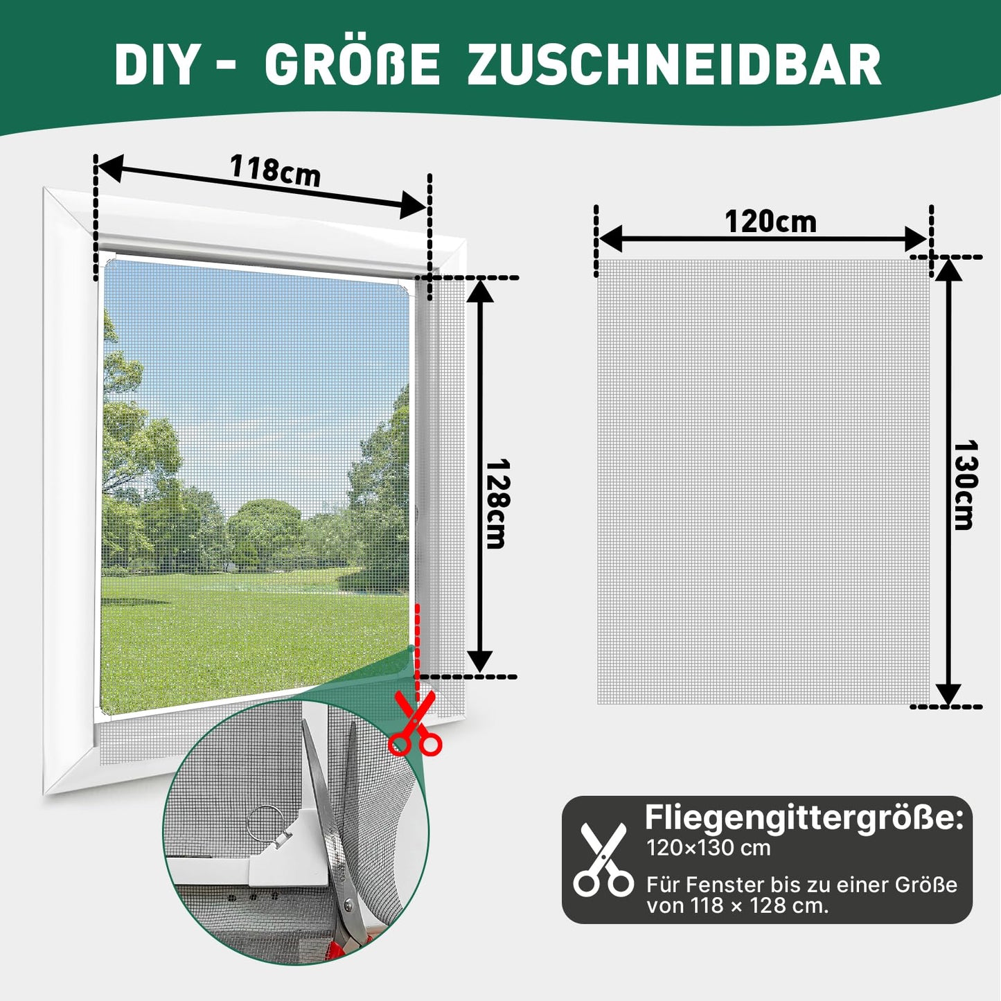 MLEJU Fly Screen Window Magnet | Effective insect protection with a simple magnetic frame