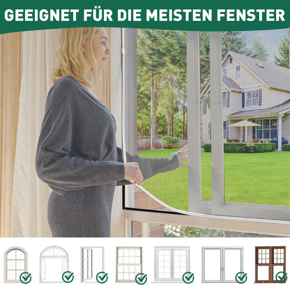 MLEJU Fly Screen Window Magnet | Effective insect protection with a simple magnetic frame