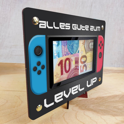 Gaming Zimmer Deko - XL Geldgeschenk aus Holz inkl. Ständer | Gaming Deko, Gamer Deko, Geschenk Junge, Geschenke für Männer, Gaming, Gaming Geschenkideen, Zocker Geschenk, Geldkarte