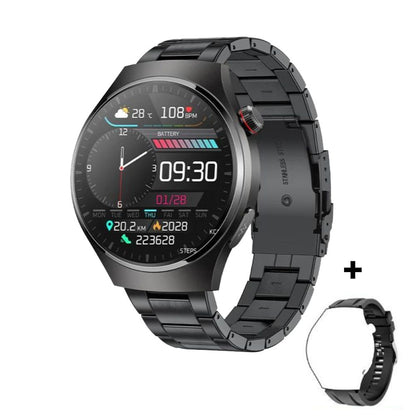 Montre intelligente ECG avec laser PPG | Température corporelle, glycémie, appel BT