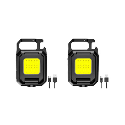 Porte-clés COB triple LED 2024 | Multifonction 6 en 1 avec USB