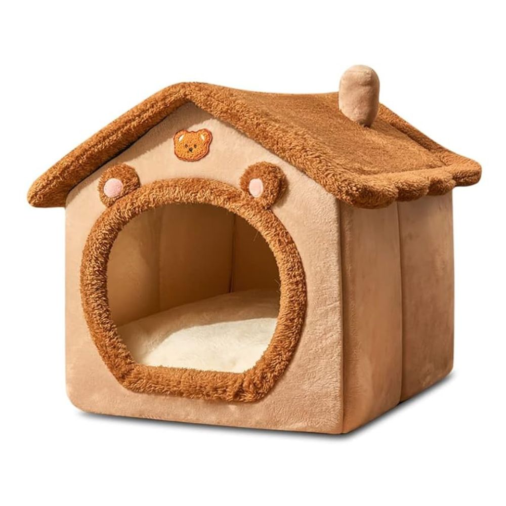 Lit pliable et lavable pour animaux de compagnie avec coussin amovible pour petits chiens et chats