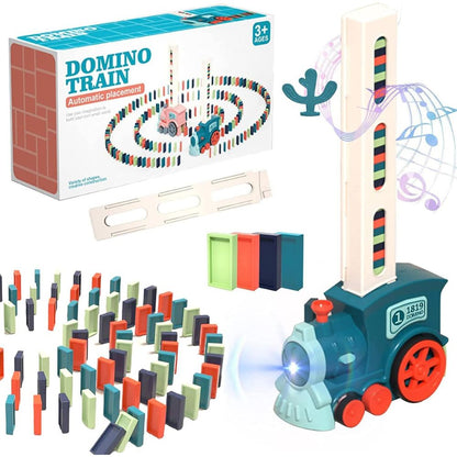 Ensemble de jouets de train Domino | DIY de 63 pièces pour enfants et adultes